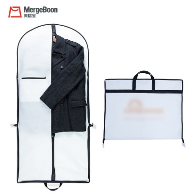 Personal Customized Dustproof mens Oxford travel carrier suit cover bag with Pocket